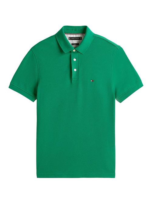 Polo uomo verde in cotone Tommy Hilfiger | MW0MW17771L4F